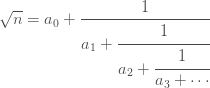 Continued fraction for \sqrt{n}